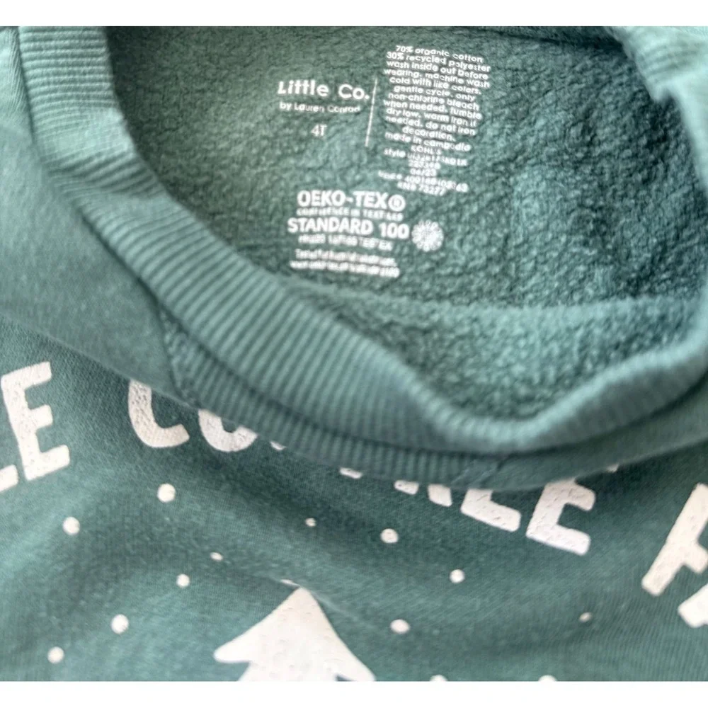 Little Co. tree farm Lauren Conrad holiday winter pine tree green sz 4t toddler